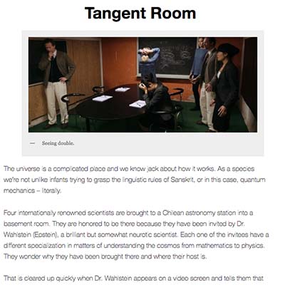 Tangent Room Review by Cinema365